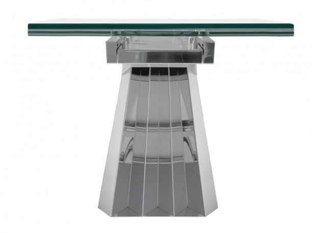 LAGE - 180-250CM FÖRLÄNGNINGSBART MATBORD I GLAS