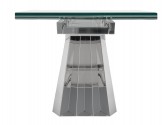 LAGE - 180-250CM FÖRLÄNGNINGSBART MATBORD I GLAS