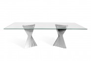 ANOUA - 240X120CM MATBORD I GLAS