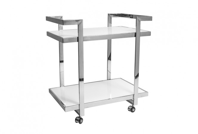 TOLIR - SILVER/VIT SIDOBORD M. HJUL