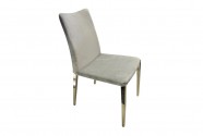 LOVALI - SILVER/SILVER MATSTOL I VELOURTYG