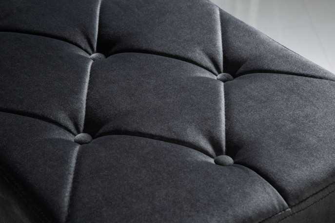 HARRY - 170CM SAMMETSBÄNK BAROCKSTIL SVART