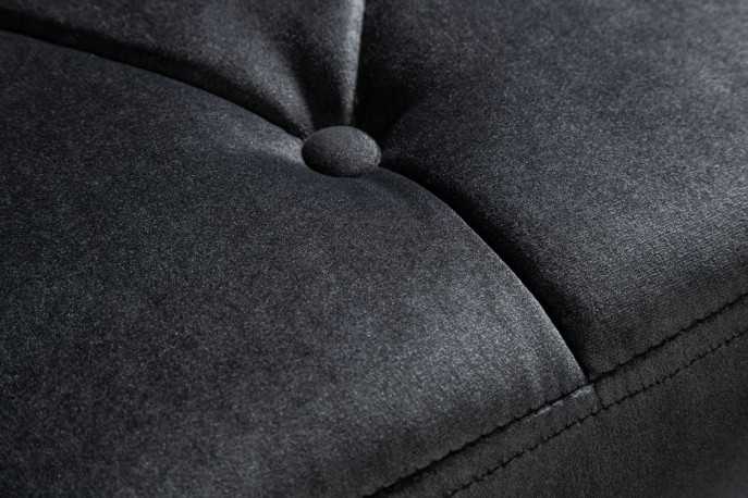 HARRY - 170CM SAMMETSBÄNK BAROCKSTIL SVART