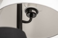 NIVÅ - 163CM SVART/GRÅ/VIT GOLVLAMPA I LINNE