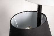 NIVÅ - 163CM SVART/GRÅ/VIT GOLVLAMPA I LINNE