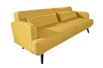 NORDIC - 214CM SENAPSGUL BÄDDSOFFA