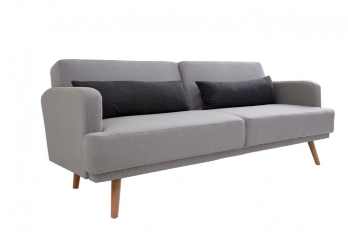 NORDIC - 214CM LJUSGRÅ BÄDDSOFFA