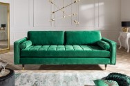 BELLANI - 225CM EMERALD GRÖN SAMMETSSOFFA