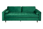 BELLANI - 225CM EMERALD GRÖN SAMMETSSOFFA