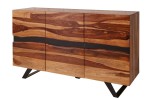 FINDY - Handgjord skänk i massivt sheshamträ 150 cm