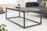 ANKPA - Handgjort soffbord i massivt mangoträ grå 100 cm