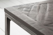 ANKPA - Handgjort soffbord i massivt mangoträ grå 100 cm