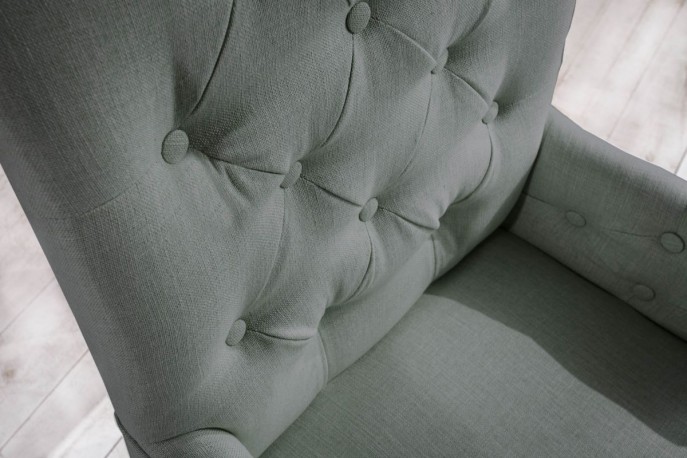 PICCADILLY - Lyxig stol med Chesterfield-detaljer i countrystil