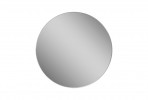 Round mirror in a silver frame Ø 80 x 4 cm