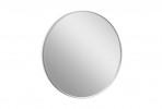 Round mirror in a silver frame Ø 80 x 4 cm