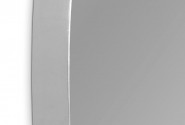 Round mirror in a silver frame Ø 80 x 4 cm