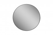 Round mirror in a black frame Ø 80 x 4 cm