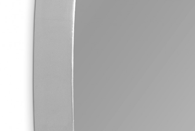 Elongated mirror in a silver frame 25 x 119 x 4 cm 2