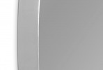 Longitudinal mirror in a silver frame 23 x 97 x 4 cm