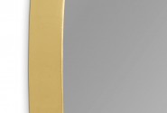 Elongated mirror in a golden frame 21 x 77 x 4 cm