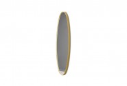 Elongated mirror in a golden frame 21 x 77 x 4 cm