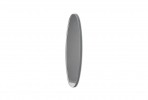 Elongated mirror in a silver frame 21 x 77 x 4 cm