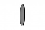 Elongated mirror in a black frame 21 x 77 x 4 cm