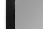 Elongated mirror in a black frame 21 x 77 x 4 cm