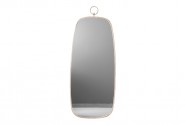 Golden oval retro mirror with pendant 41 x 99 x 1.5 cm