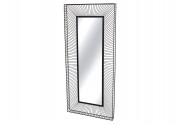 Mirror in a frame of black steel wires 55 x 120 x 6 cm