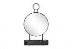 Black mirror with a pendant and a metal basket 42 x 11 x 71 cm