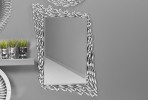 Asymmetrical mirror teardrop frame 102 x 130 x 3 cm