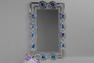 Mirror oriental pattern colorful crystals 80 x 120 cm