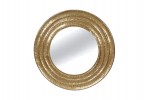 Round mirror gold metal brass Ø 81 cm