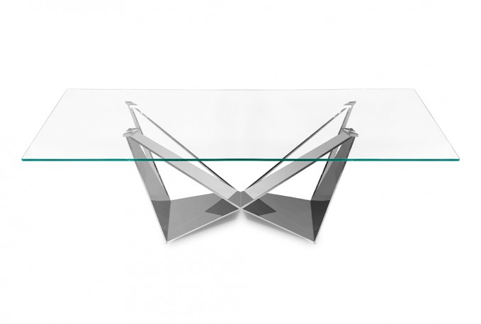 Designer table shiny base 240 x 120 x 75 cm