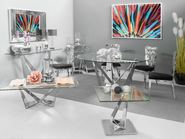 Geometric coffee table 50 cm
