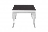 Side table with black marble top modern barock 60 x 60 x 57 cm