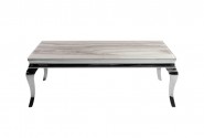 Modern white barock marble coffee table top 130 x 70 x 45 cm