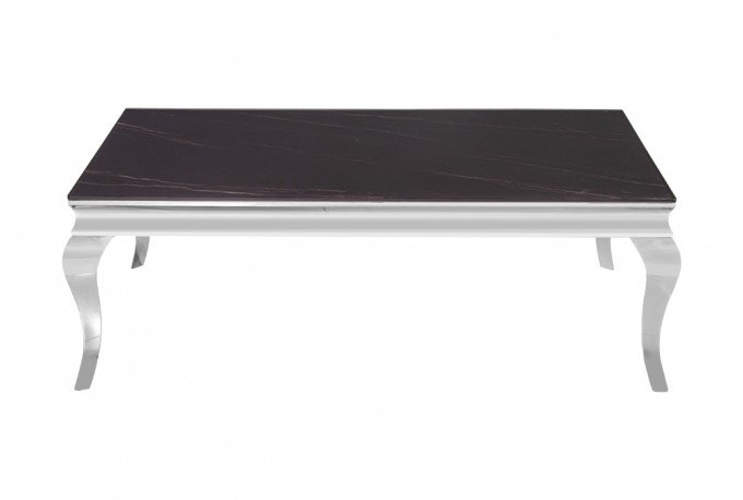 Modern black barock marble table top 130 x 70 x 45 cm