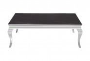 Modern black barock marble table top 130 x 70 x 45 cm
