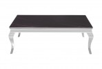 Modern black barock marble table top 130 x 70 x 45 cm