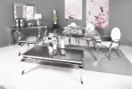 Modern black barock marble table top 130 x 70 x 45 cm
