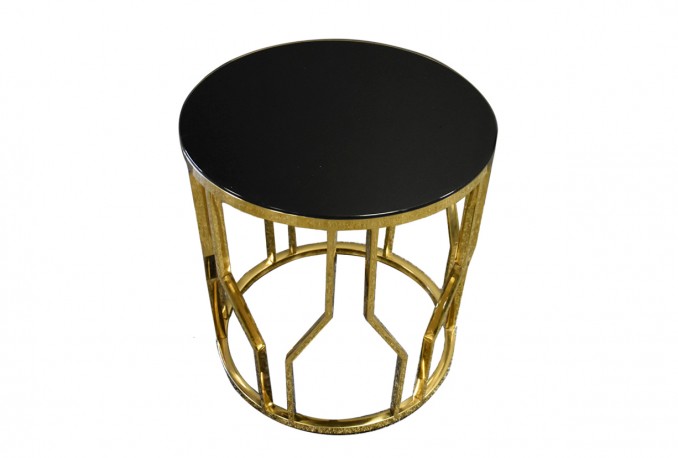 Designer gold table 50 x 50 x 53 cm