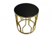 Designer gold table 50 x 50 x 53 cm
