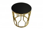 Designer gold table 50 x 50 x 53 cm