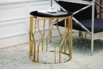 Designer gold table 50 x 50 x 53 cm