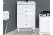 Cabinet glamor white glass 55 x 41 x 99 cm