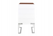 Elegant white high gloss cabinet 55 x 40 x 115 cm