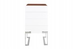 Elegant white high gloss cabinet 55 x 40 x 115 cm