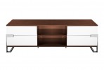Elegant white TV cabinet high gloss 180 x 40 x 55 cm